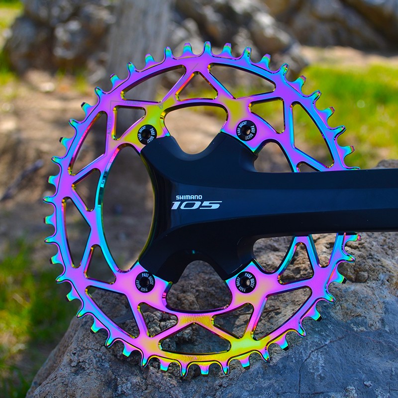 PASS QUEST X110bcd 牙盘自行车正负齿单盘圆盘椭圆盘 - 图2