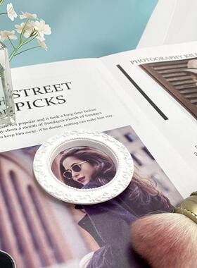 跨境4个套装迷你金色相框复古欧式相框壳配件美甲拍摄道具