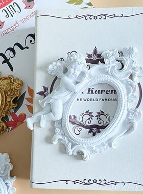 欧式复古金色迷你热卖DIY画框娃娃屋场景真装饰画微缩模型配件