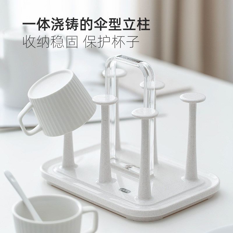 杯架日本进口asvel家用茶杯沥水架咖啡杯倒挂玻璃杯子收纳置物架,淘宝优惠券,粉丝福利购,淘宝优惠卷
