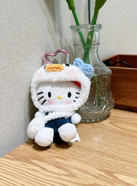 娃咖Car手作鸭鸭头帽子kitty包挂