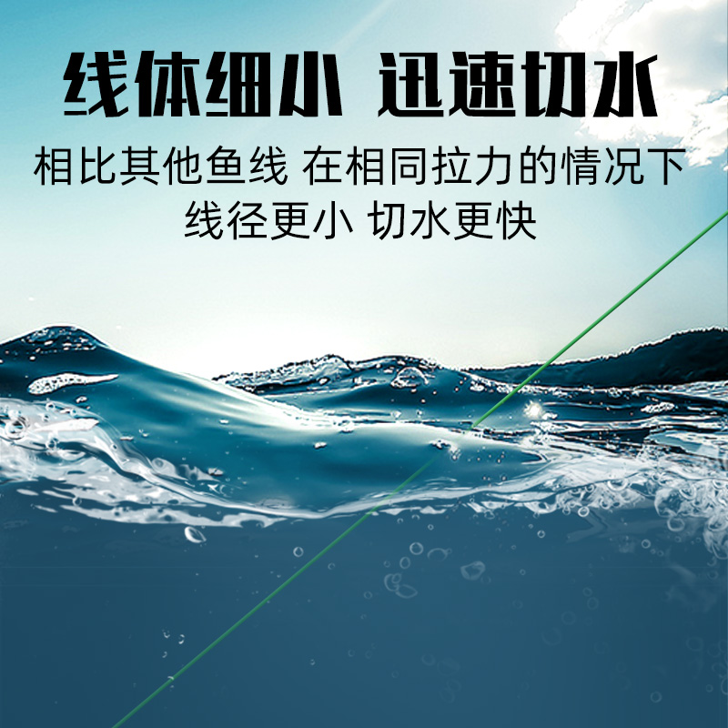 千寿钓线谷麦钓矶钓逗钓鱼线滑漂抛竿前打耐磨抗卷拉力强道系主线