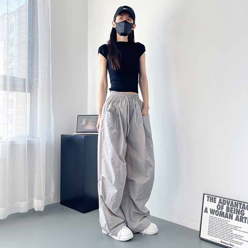 大码冰丝速干阔腿裤女夏季胖mm200斤显瘦高腰宽松防晒休闲登山裤,淘宝优惠券,粉丝福利购,淘宝优惠卷