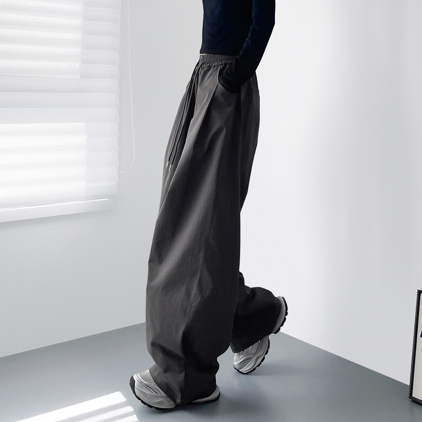 大码2026春季新款宽松显瘦阔腿裤女胖mm大裤腿梨形身材运动休闲裤,淘宝优惠券,粉丝福利购,淘宝优惠卷