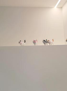 我家的这面墙|小猫咪公仔摆件电视背景墙装饰桌面手办玄关装饰品