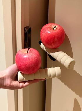 【新家的100个快递】苹果门把手装饰创意入户卧室房间改造小物件