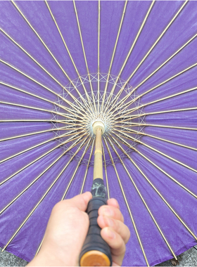 高品银魂神乐雨伞紫色cos道具