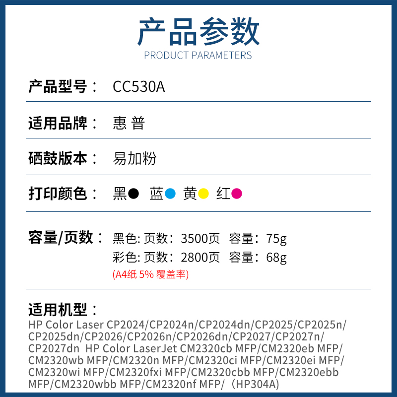 适用惠普m451dn硒鼓 cp/hp2025 cm2320 hp304a 305a hp300 400 cc530a cf380a 2320 CE410A佳能318 418 7200 - 图2