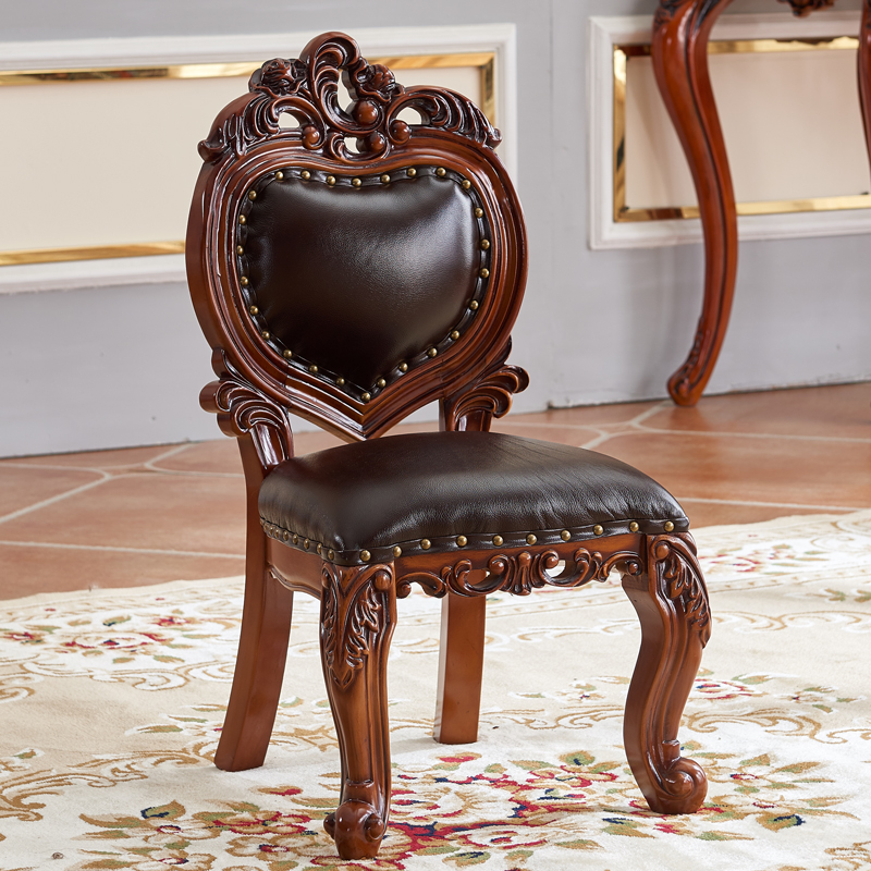 美式儿童椅客厅沙发凳带靠背矮凳复古换鞋凳雕花茶几凳欧式小椅子