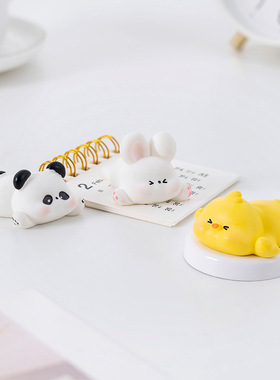 创意可爱趴趴小动物 diy装饰品盲袋配件微景观迷你桌面车载小摆件