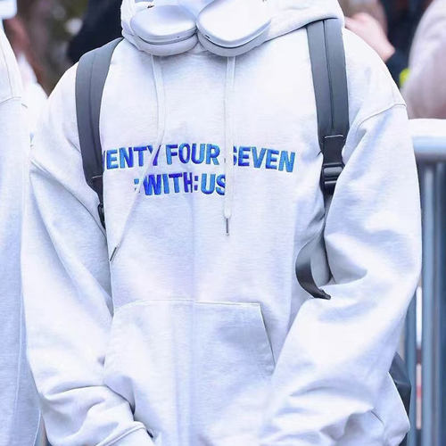 TWS2024出道纪念周边同款卫衣服宽松印花加绒薄款秋冬套头连帽衫 - 图3