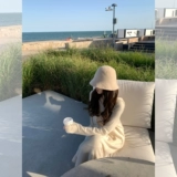 Madofit Madou/весь длинный день -Всемирно ленивый ветер мягкий клейкий еновый енот Uverered вязаное платье