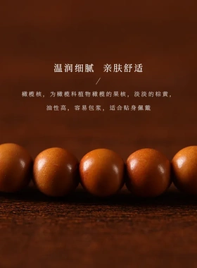 新中式橄榄核复古可调节手编项链国风温婉气质款文玩项链配饰