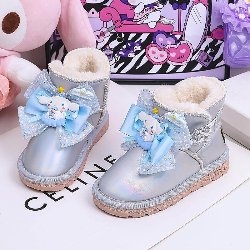 女童雪地靴2025新款冬季儿童公主靴子加绒加厚棉鞋女孩雪地棉防水,淘宝优惠券,粉丝福利购,淘宝优惠卷