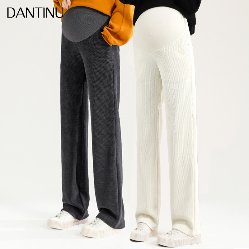 孕妇裤外穿春秋宽松垂感休闲阔腿裤 丹媞奴孕妇阔腿裤