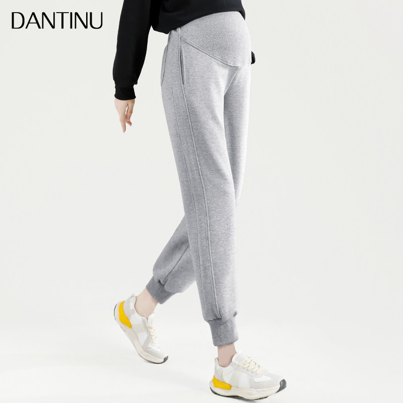 春秋装外穿休闲大码宽松孕妇裤子 丹媞奴孕妇直筒裤