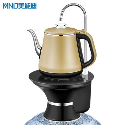 智能电动抽水器桶装水快速加热烧水壶家用矿泉水压水器不锈钢茶壶 - 图3