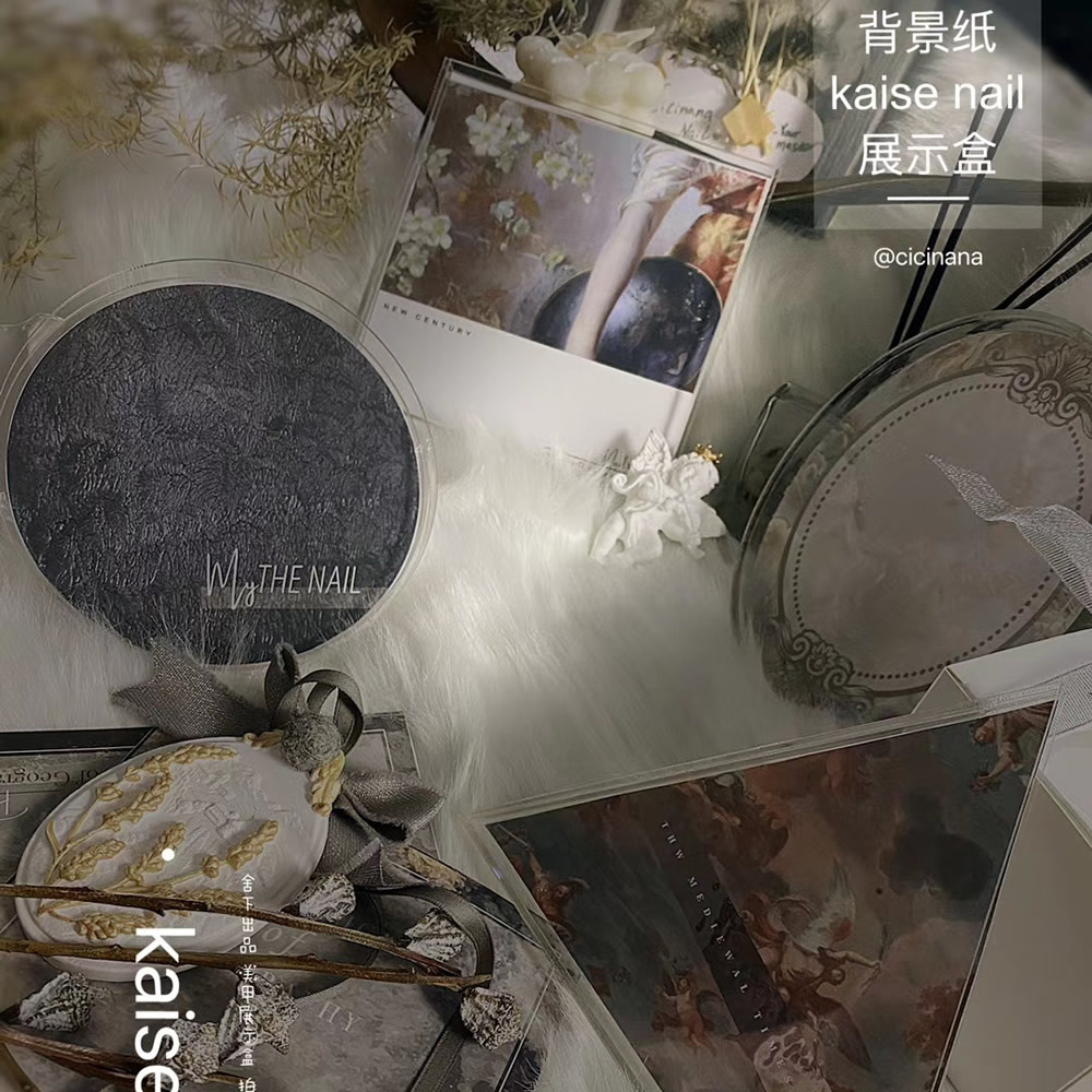 2020舍下恺舍KAISE环保材料日式美甲沙龙展板打版作品展示作品纸 - 图2