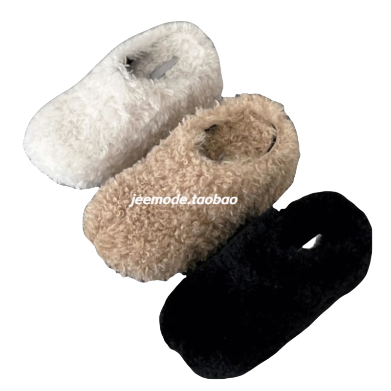 小池在首尔24年秋冬季新款ins风厚底显瘦增高时尚包头毛毛拖鞋女,淘宝优惠券,粉丝福利购,淘宝优惠卷