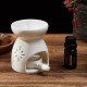 Pequeño horno de aromaterapia de cerámica, vela interior, lámpara de aromaterapia, horno de aromaterapia retro para el hogar, lámpara de aceite esencial antiseco para dormitorio