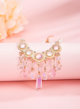 仿珍珠项链女古风汉服配饰软璎珞明制璎珞古装项饰复古宫廷配饰