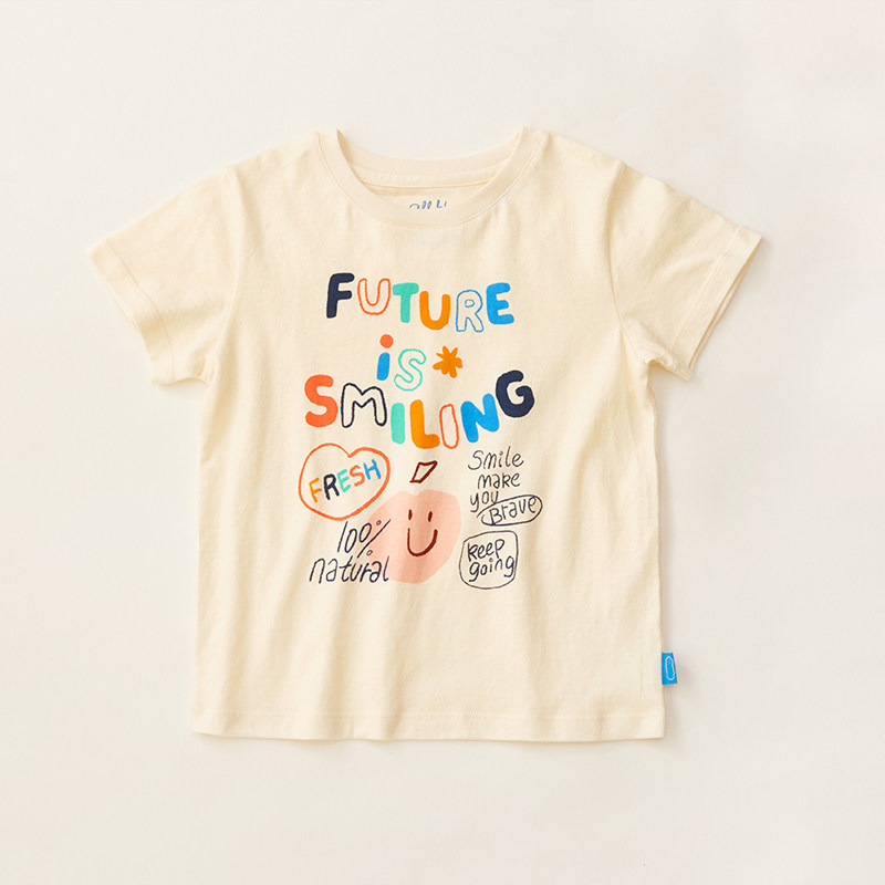 【新品】allblu幼岚蜂巢夏圆领印花 幼岚T恤