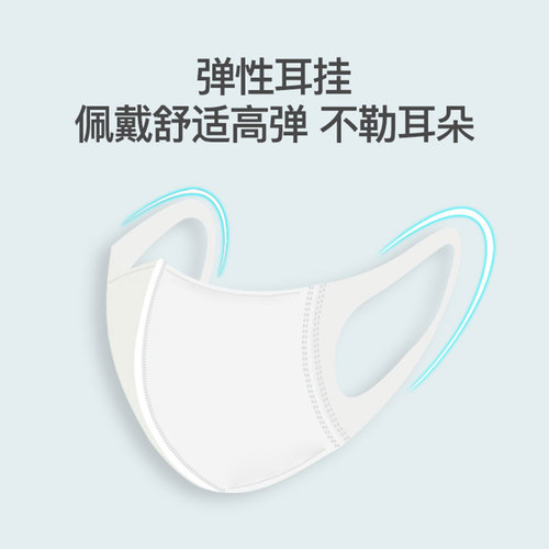 日本尼西卡口罩3d立体一次性三层白色黑色时尚个性网红男女薄透气 - 图2