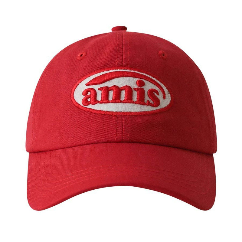 ins风红色鸭舌帽男女春夏季休闲贴布百搭软顶大头围棒球帽,淘宝优惠券,粉丝福利购,淘宝优惠卷