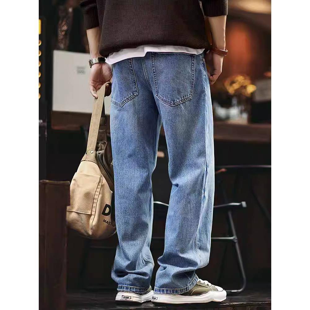 Madness Mdns Wruei春秋潮牌休闲裤2025新款美式痞帅直筒牛仔裤男 - 图2