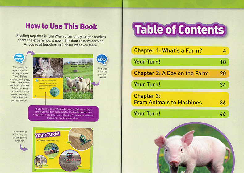 进口英文原版正版绘本 National Geographic Kids Readers:Farm Animals农场动物 国家地理分级阅读初阶 Level1低幼儿童英语启蒙