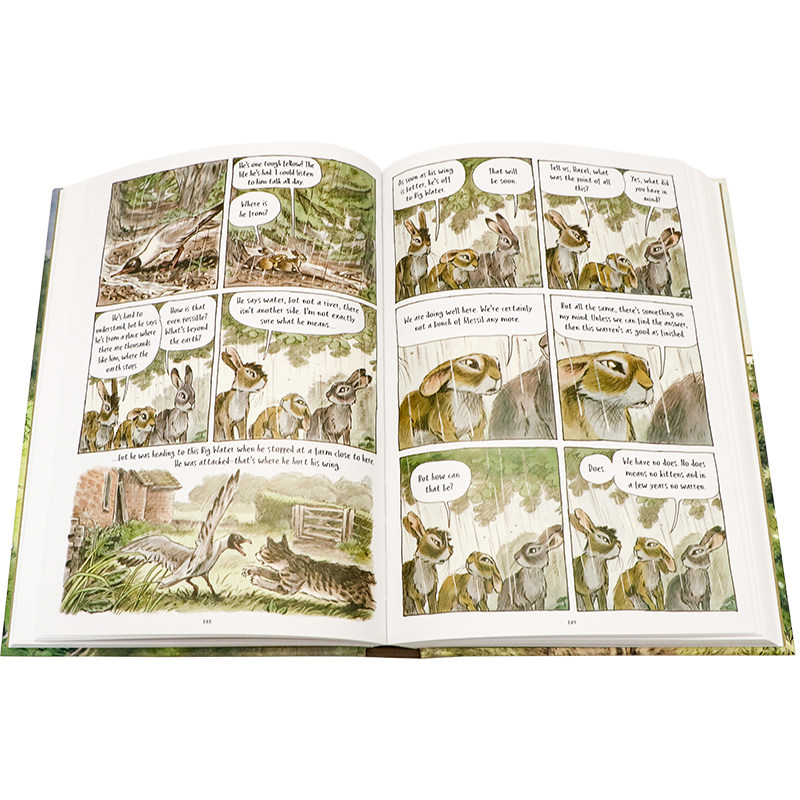 2024年艾斯纳奖漫画章节书兔子共和国英文原版 Watership Down The Graphic Novel 儿童图画小说漫画故事书 进口童书 9岁以上 精装,淘宝优惠券,粉丝福利购,淘宝优惠卷