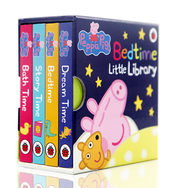 就英文原版正版 Peppa Pig A Big Box of Little Books小猪佩奇粉红猪小妹 Peppa Pig Bedtime Little Library小小手掌书两册合-图0