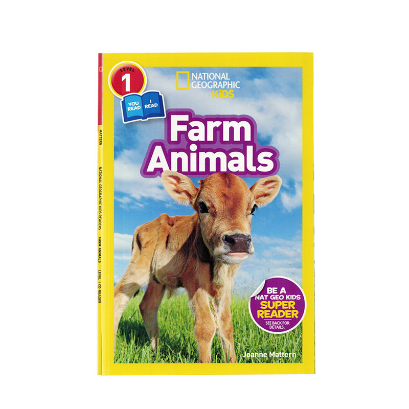 进口英文原版正版绘本 National Geographic Kids Readers:Farm Animals农场动物 国家地理分级阅读初阶 Level1低幼儿童英语启蒙