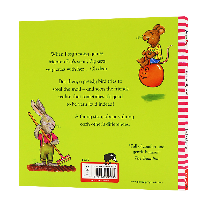 英文原版绘本 Pip and Posy: The Friendly Snail  Axel Scheffler 波西和皮普 友好的蜗牛 低幼儿童英语启蒙益智图画书 - 图0