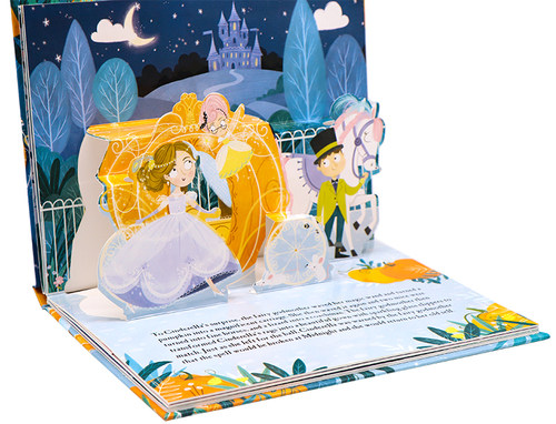 童话故事立体书6册礼盒装 The Fairy Tale Pop-Up Book Collection 进口英文原版绘本 灰姑娘睡美人白雪公主小红帽金发姑娘彼得潘 - 图2