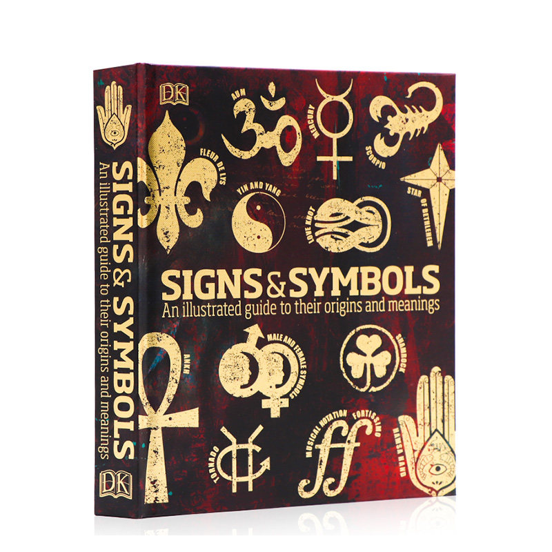 进口英文原版 DK百科全书 符号与象征 Signs and Symbols 人类宇宙神话传说宗教符号含义图解 秘密语言指南科普读物 全彩精装