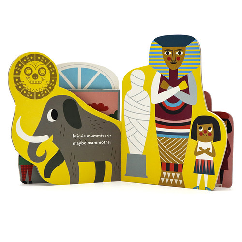 奇妙博物馆异形书 Bookscape Board Books A Marvelous Museum 英文原版绘本 英语启蒙造型纸板书 亲子互动游戏玩具书 Chronicle - 图2