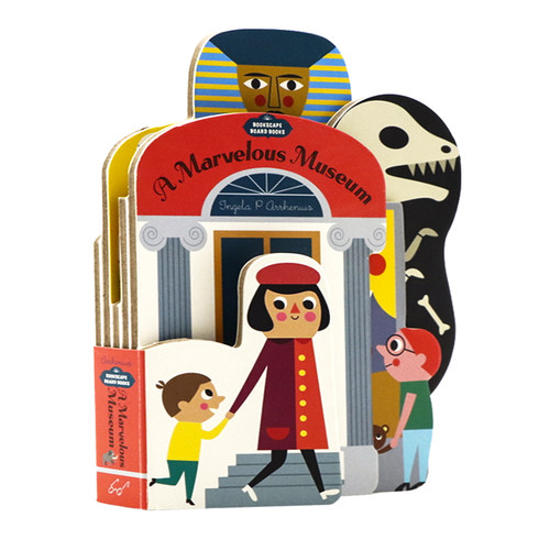 奇妙博物馆异形书 Bookscape Board Books A Marvelous Museum 英文原版绘本 英语启蒙造型纸板书 亲子互动游戏玩具书 Chronicle - 图3