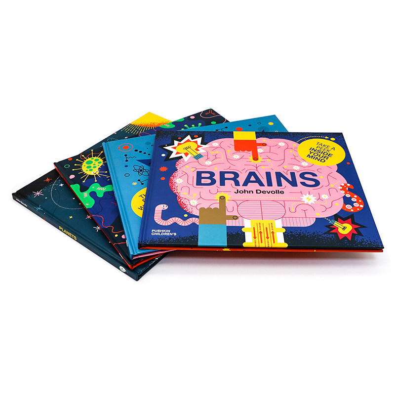 小脑袋大科学儿童绘本4册 Brains大脑 英文原版 Germs病菌 Planets星球 Atoms原子 儿童科普知识启蒙图画书 全彩插画 John Devolle,淘宝优惠券,粉丝福利购,淘宝优惠卷