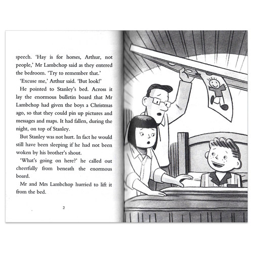 纸片人扁平的斯坦利12册盒装收藏版 The Flat Stanley Collection 英文原版小说  奇幻冒险章节书 Jeff Brown 插图故事书 性格养成 - 图2