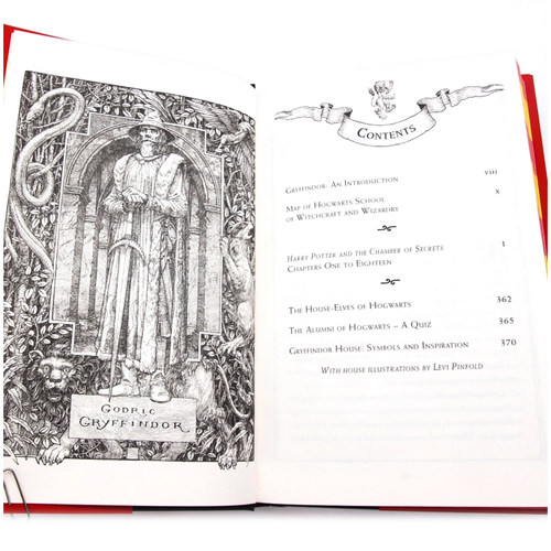进口英文原版正版 哈利波特与密室 格兰芬多学院珍藏版 20周年纪念精装版Harry Potter and Chamber of Secrets J.K.罗琳 科幻小说 - 图0