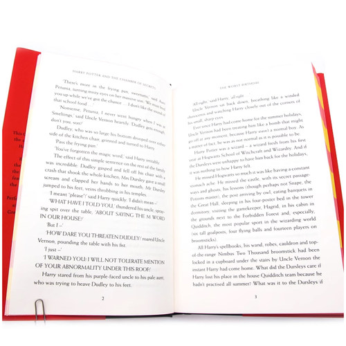 进口英文原版正版 哈利波特与密室 格兰芬多学院珍藏版 20周年纪念精装版Harry Potter and Chamber of Secrets J.K.罗琳 科幻小说 - 图2