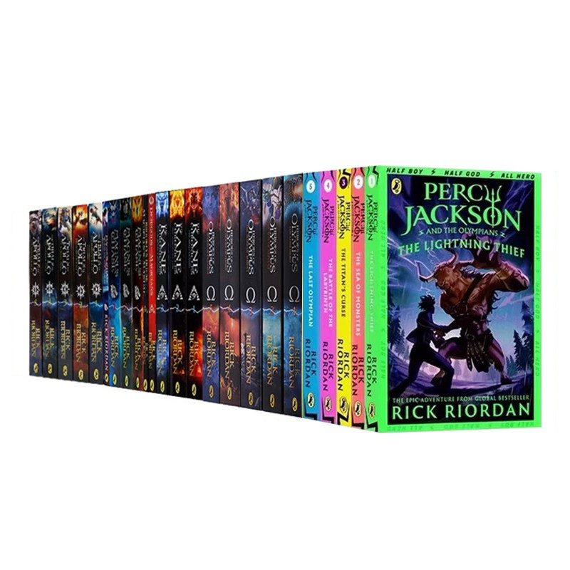 percy Jackson 波西杰克逊英文原版全套24册 the Lightning Thief 波西杰克逊与神火之盗 Rick Riordan 雷克莱尔顿畅销青少年