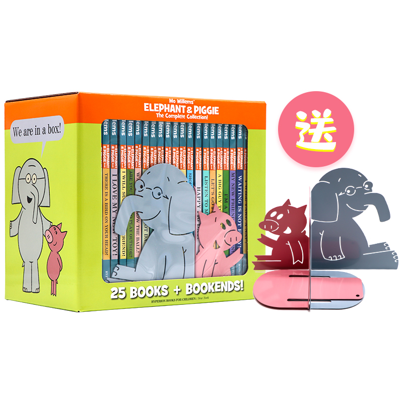 150元6件 小猪小象英文版 Elephant and Piggie 吴敏兰书单 We Are in a Book Mo Willems莫威廉斯精装情商教育培养睡前经典故事书 - 图1