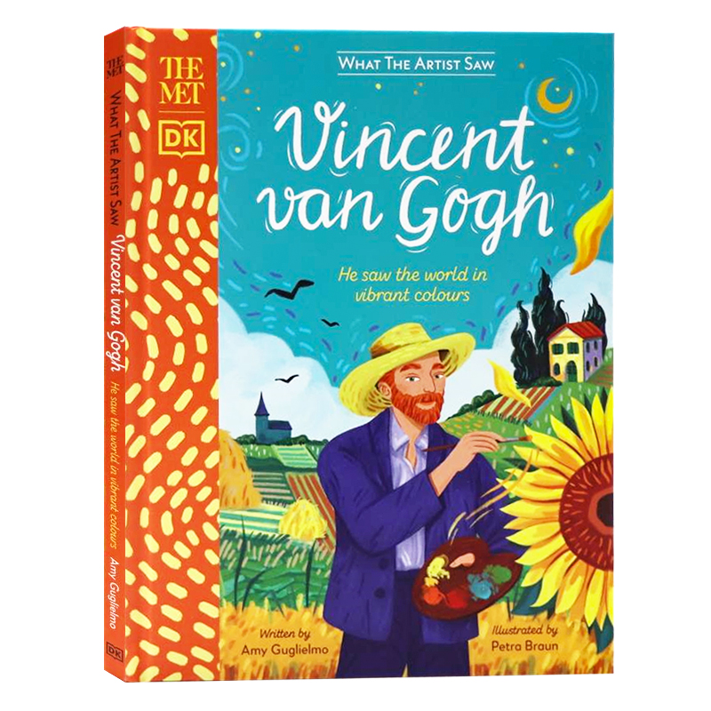 DK出版文森特·梵高英文原版 The Met Vincent van Gogh透过艺术家之眼精装儿童艺术启蒙名人故事绘本通过明亮的色彩看世界-图3