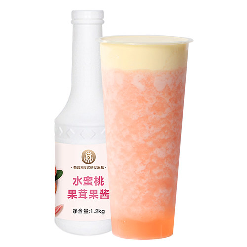 茶咖方程式水蜜桃果泥果酱商用芝芝桃桃浓缩果汁奶茶店专用原材料 - 图3