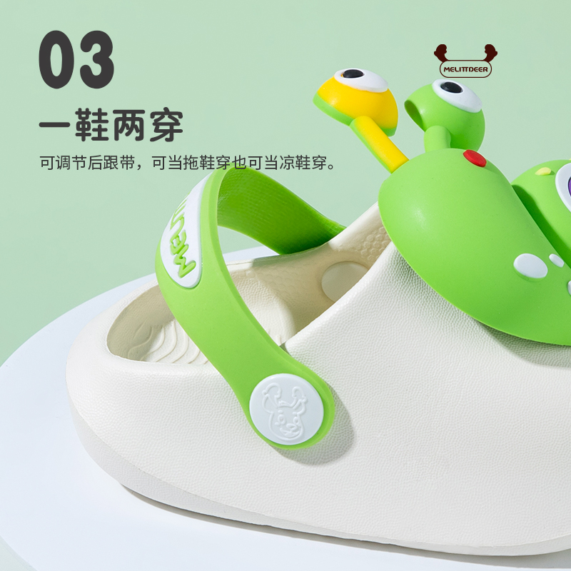 儿童拖鞋男童夏季洗澡防滑小童孩2025新款婴幼儿室内宝宝洞洞鞋女 - 图2