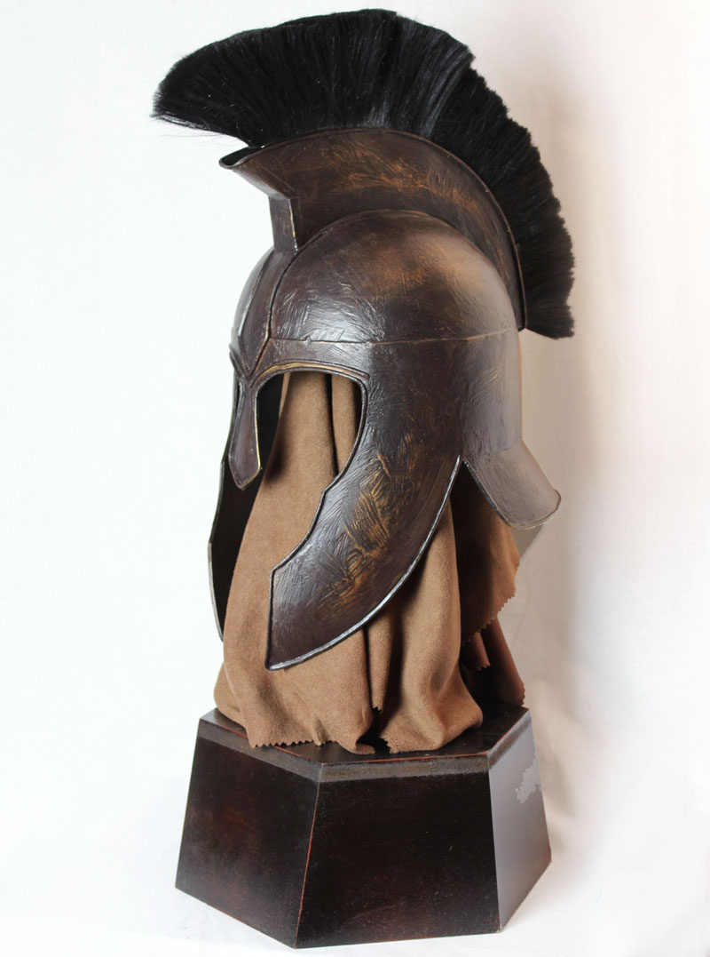 古罗马骑士头盔真人可穿/特洛伊阿格硫斯/欧式酒吧摆件/盔甲装饰