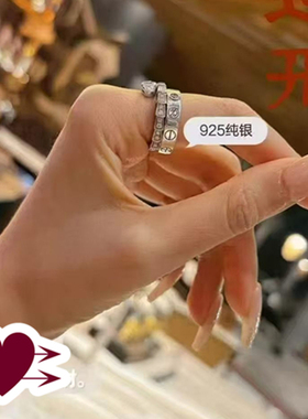 泰国正品阿赞悟空闷携66位师fu加chi财戒925纯银开口带钻生日礼物