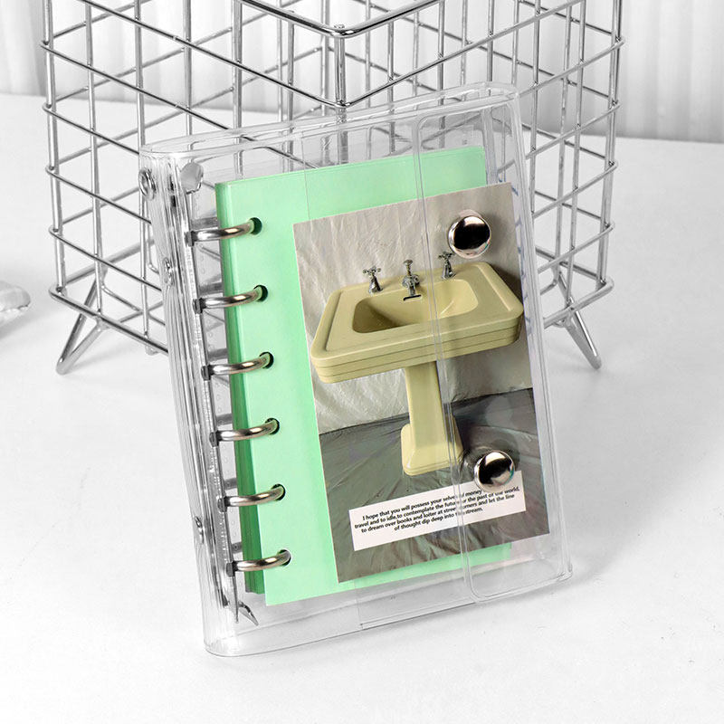 活页笔记本替换封面PVC透明手帐外壳高透卡册M5A6A7活页夹收纳本,淘宝优惠券,粉丝福利购,淘宝优惠卷